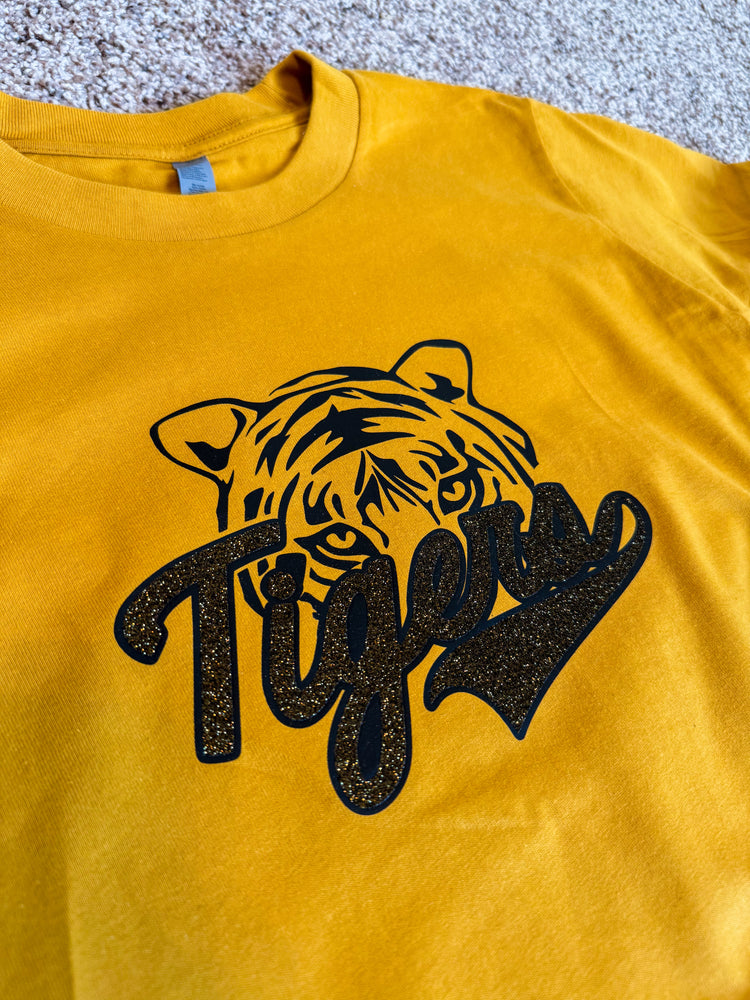 Glitter Tiger Face Boxy Tee | Women's
