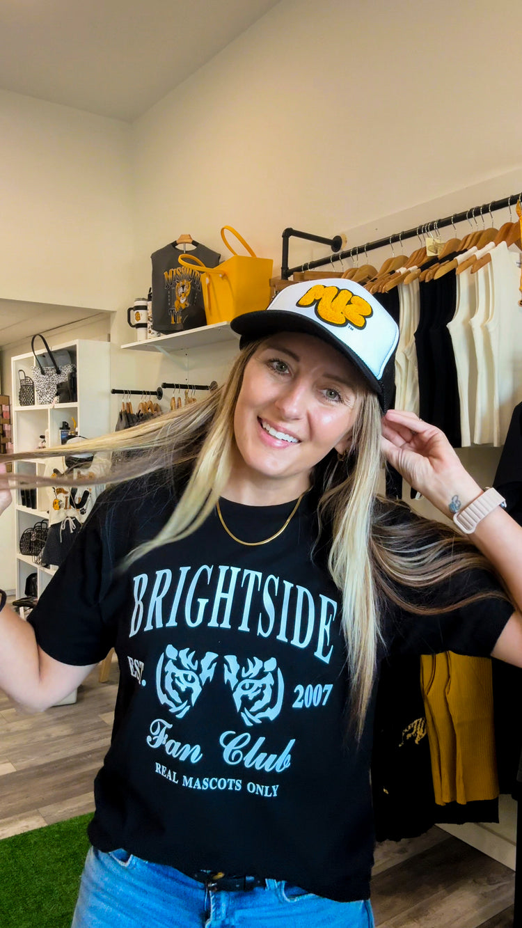 Mr. Brightside Retro Tee: Black or Old Gold