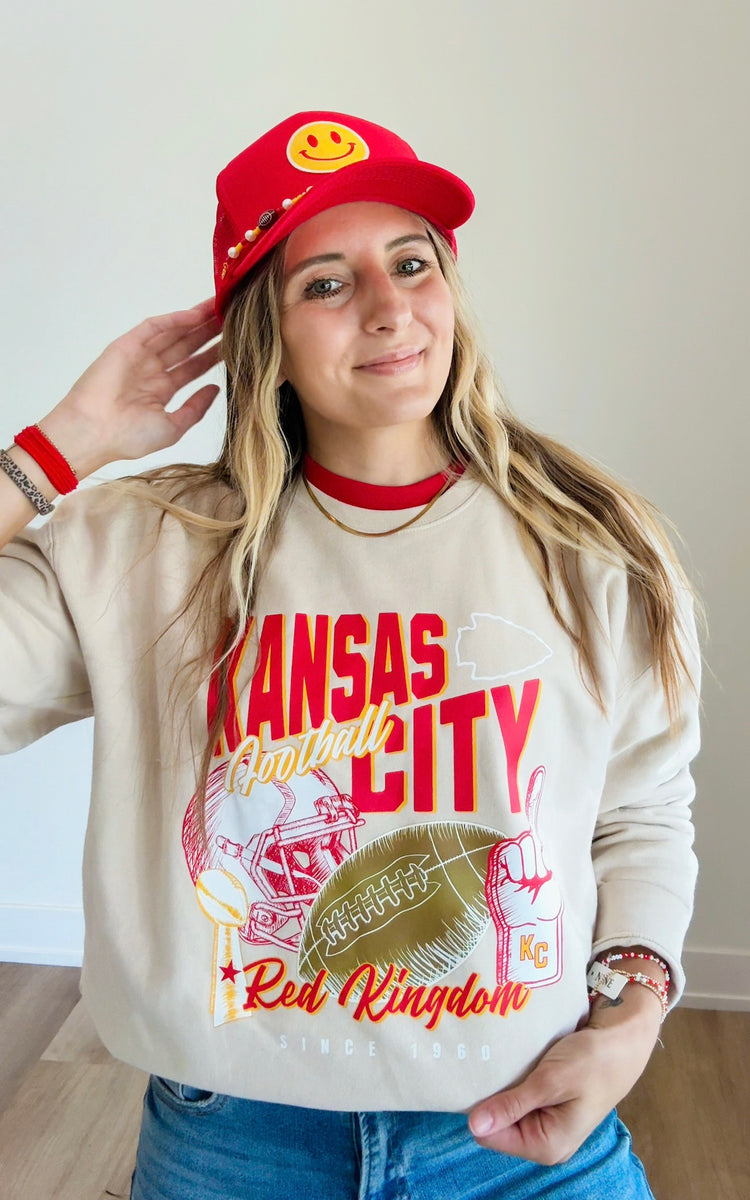 Kansas City Vintage Football Graphic | Tee or Sweatshirt