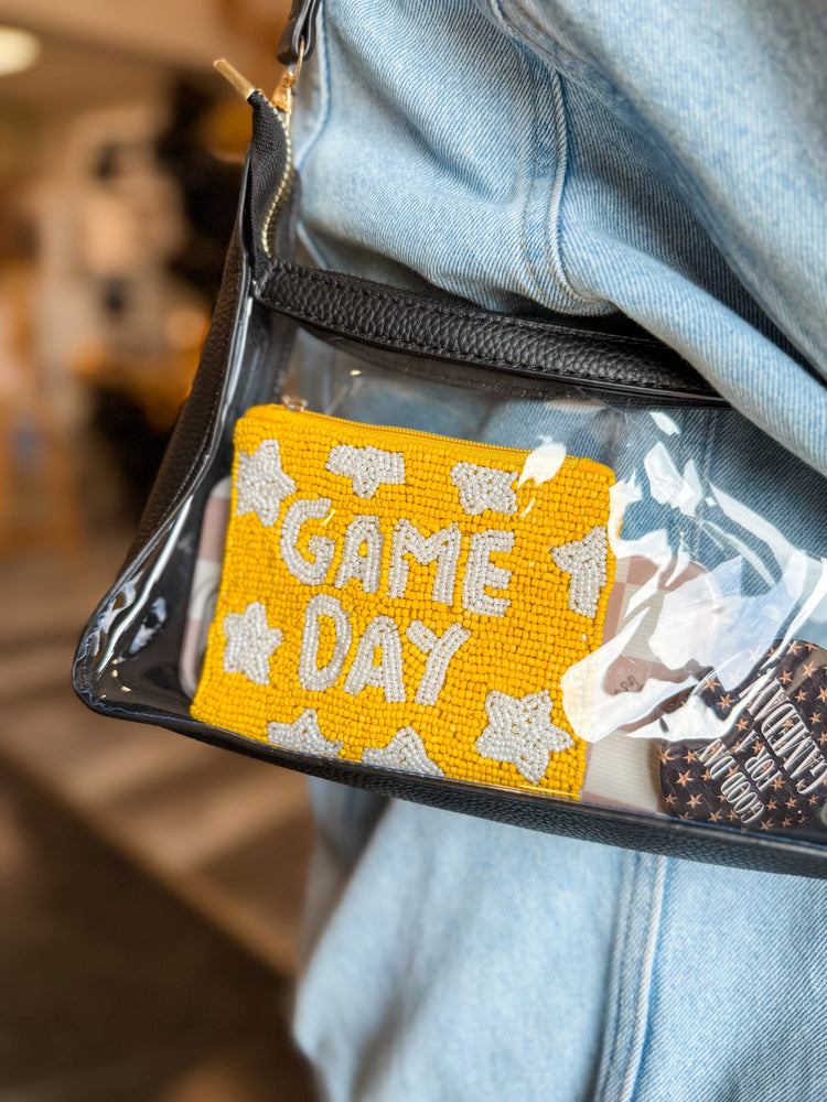 Yellow Gold Game Day Coin Purse