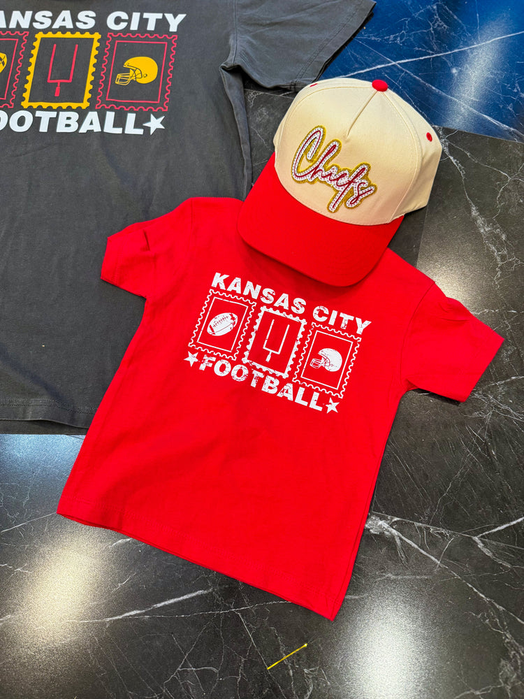 KIDS Kansas City Football Stamps T-Shirt