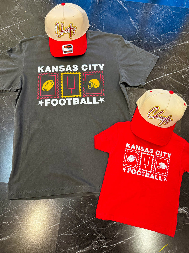 KIDS Kansas City Football Stamps T-Shirt