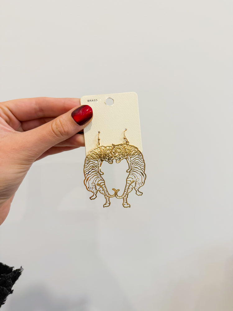 Go Get Em Tiger Body Earrings