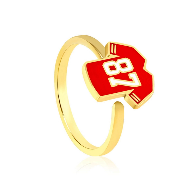 87 Travis Kelce Jersey Ring