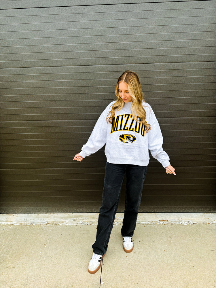Mizzou Mock Neck Pullover Sweatshirt