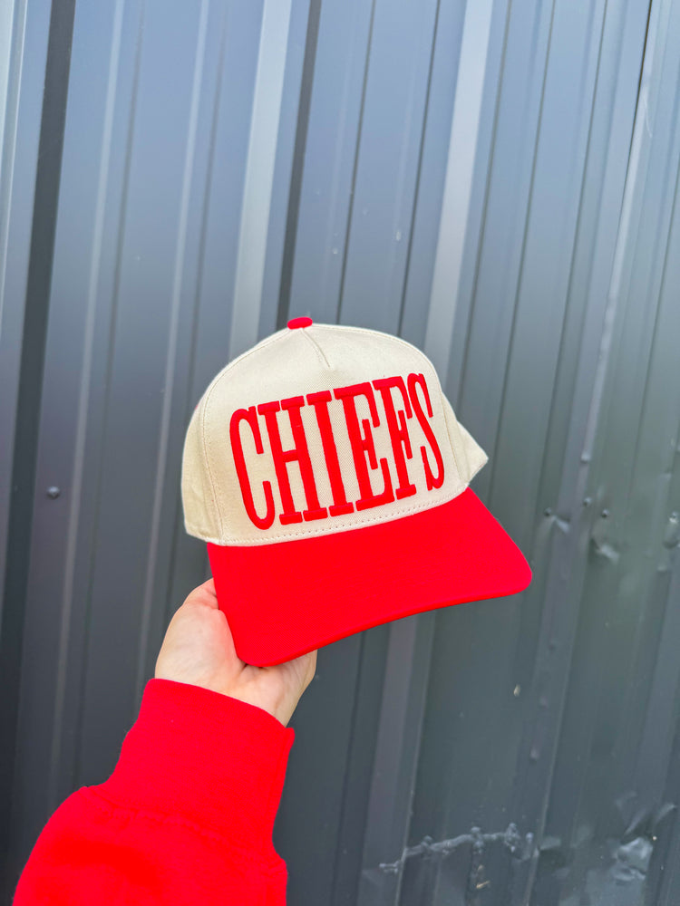Chiefs Puff Embroidered Snapback Hat