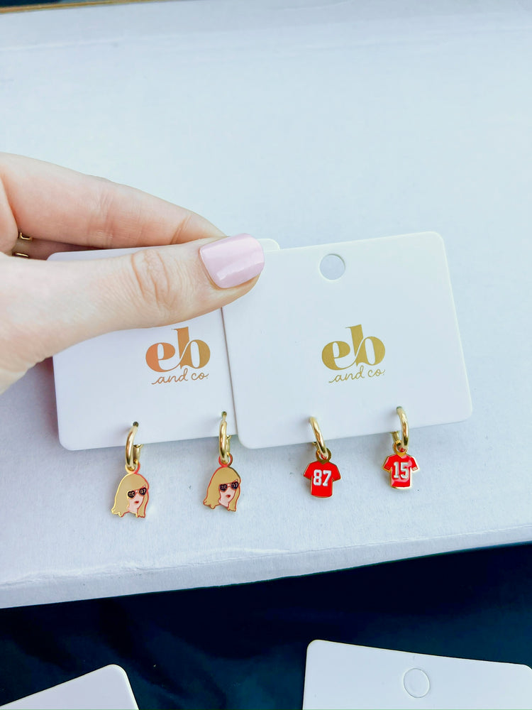 87 + 15 Kelce & Mahomes Huggie Hoops