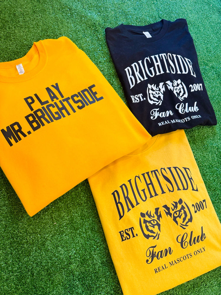 Mr. Brightside Retro Tee: Black or Old Gold