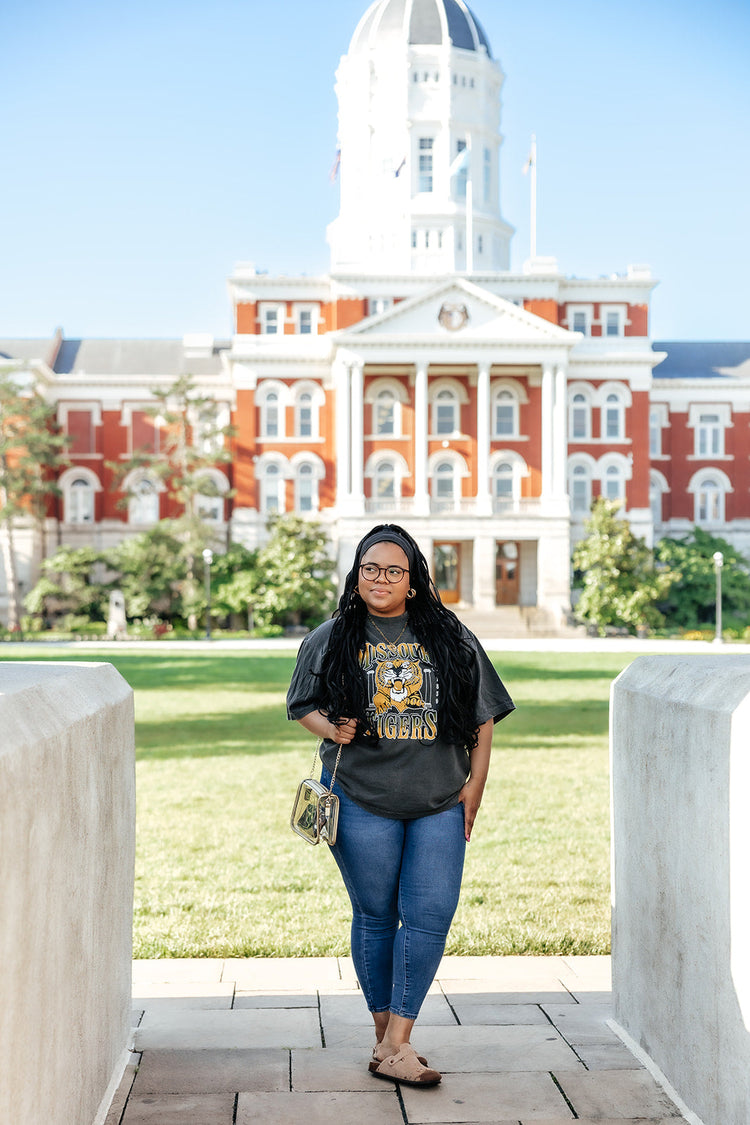Missouri Tigers Vintage Tee | Charcoal Shadow