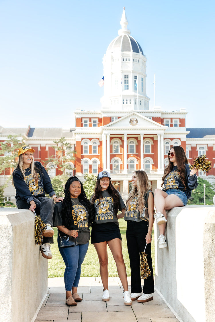 Missouri Tigers Vintage Tee | Charcoal Shadow