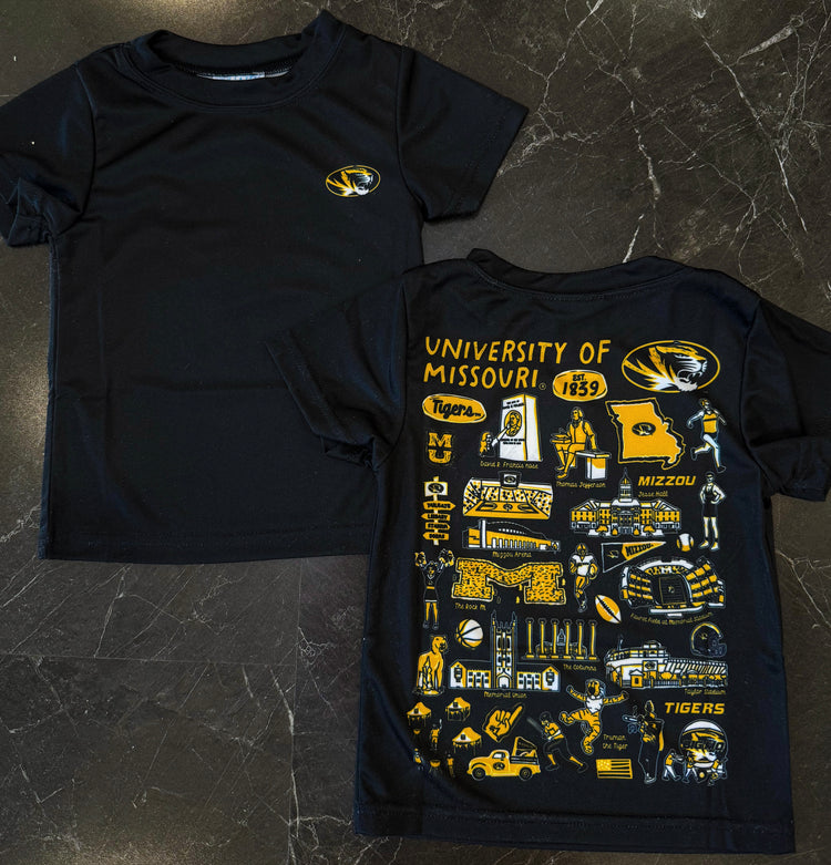 Missouri Tigers Hand Sketched Printed Tee