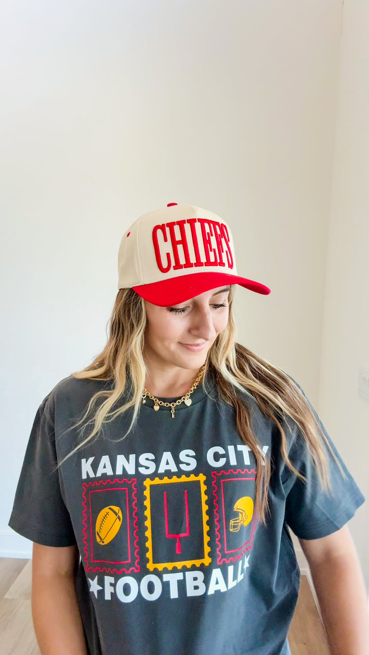 Chiefs Puff Embroidered Snapback Hat