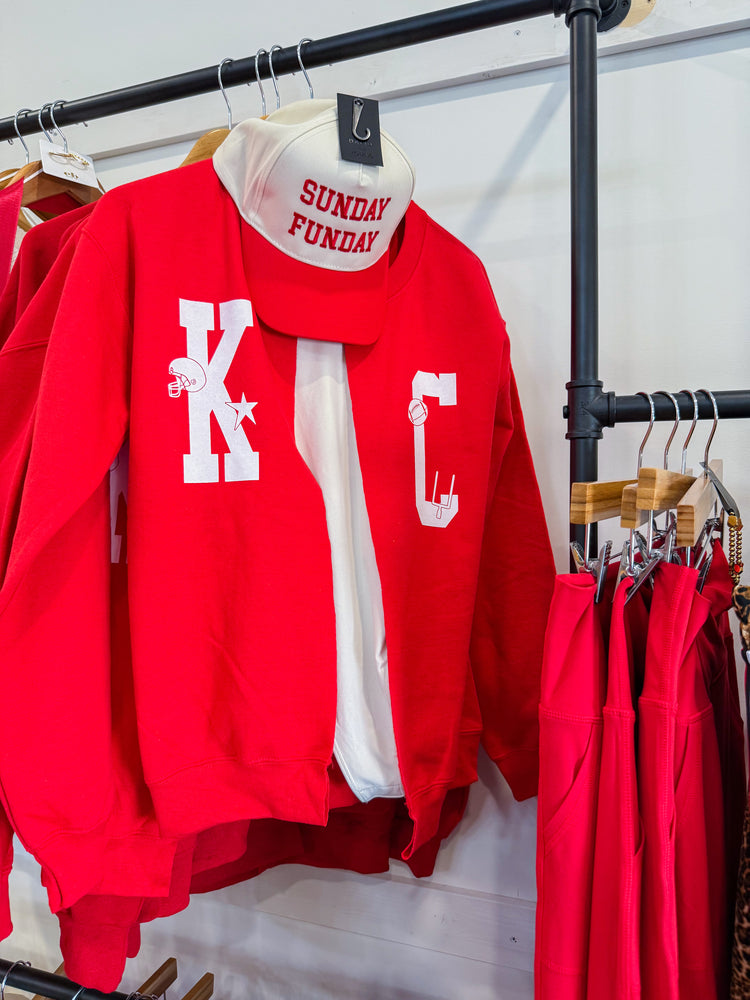 Gameday Sweatshirt Cardigan | KC