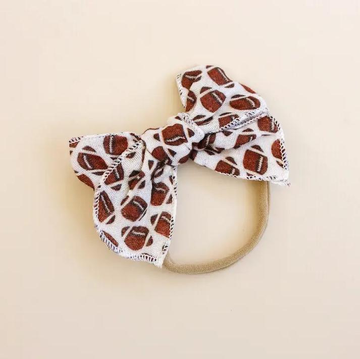 Gameday Girly Football Bow Headband