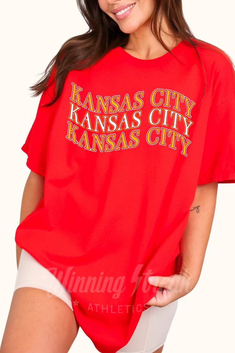 Kansas City Wavy Graphic Tee | Crop or Basic Tee