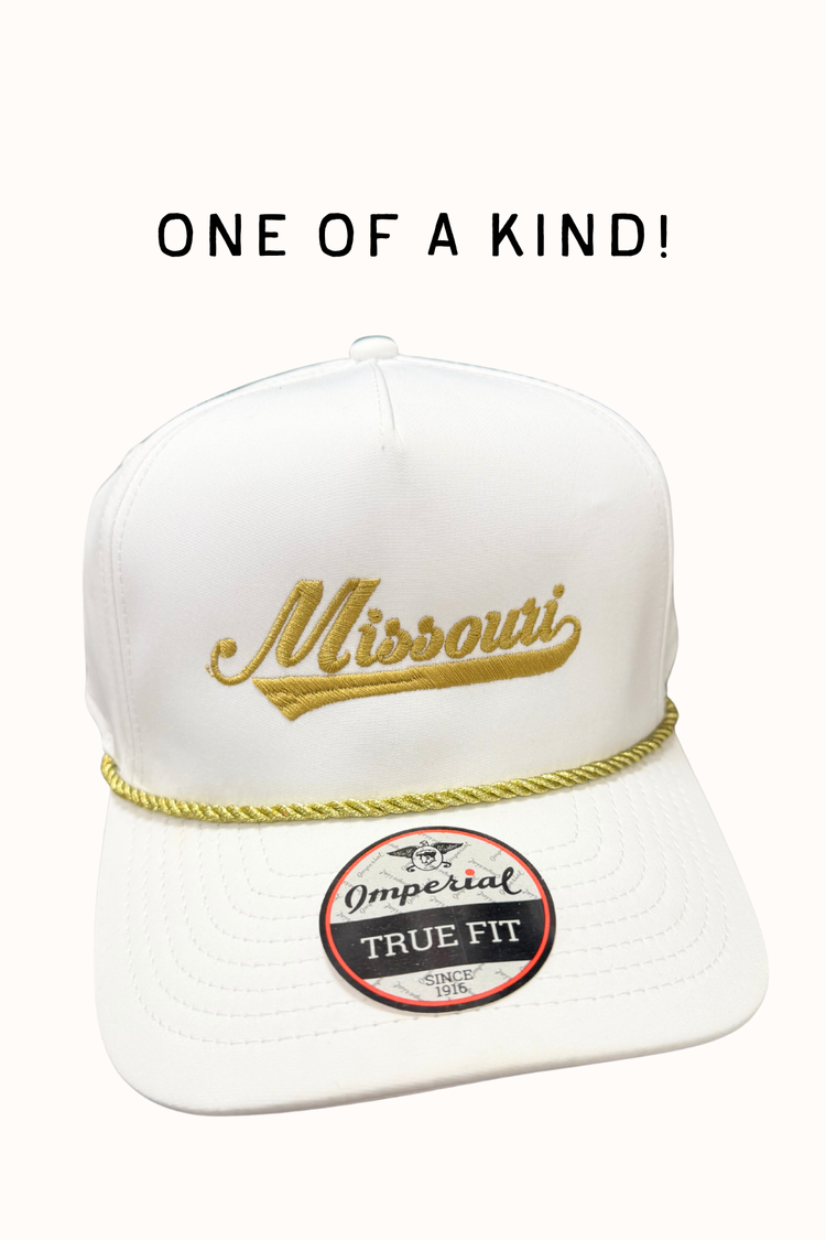 LE Missouri Trucker Hat in Gold Metallic