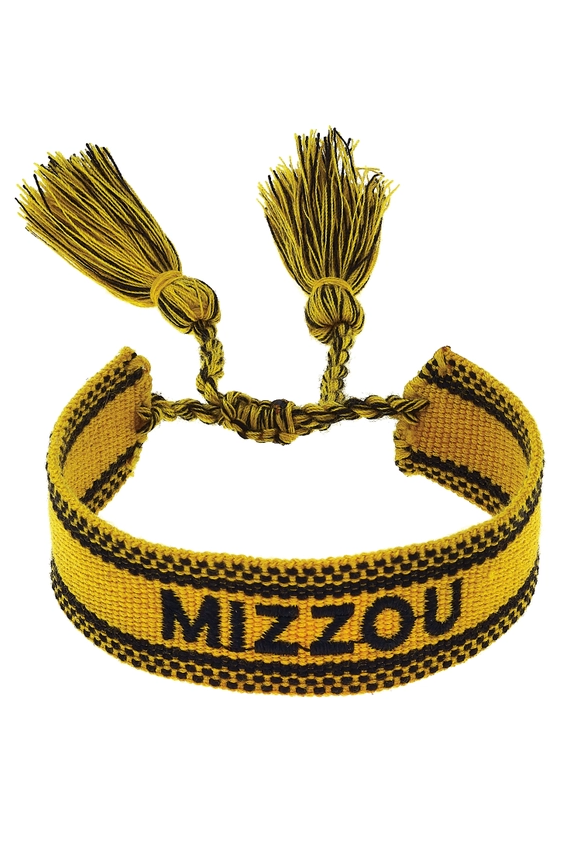 Mizzou Woven Tassel Bracelet