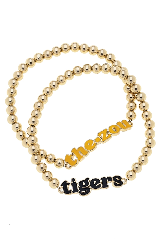 Missouri Tigers Zou Beaded Bracelet Set