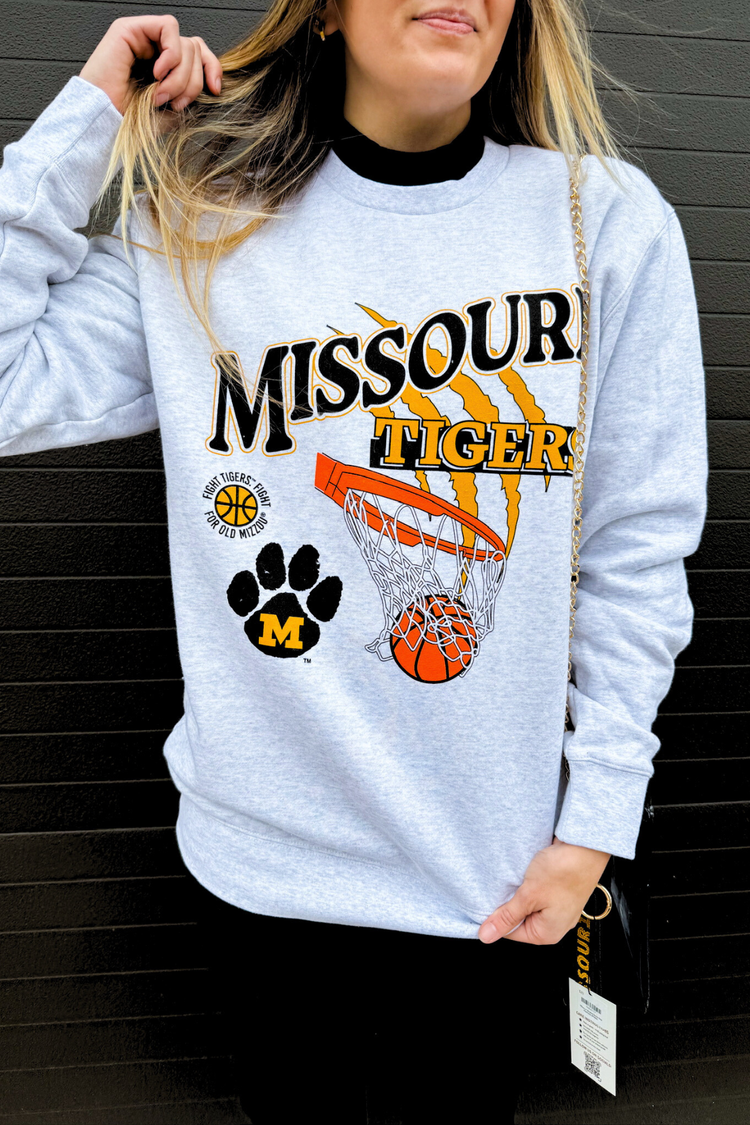 Throwback Missouri Tigers Basketball Sweatshirt - Unisex