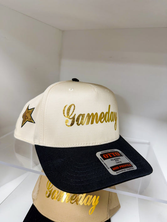 Metallic Gameday Twill Hat w/ Star