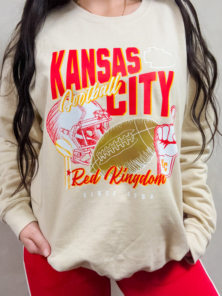 Kansas City Vintage Football Graphic | Tee or Sweatshirt
