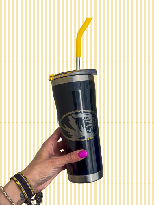 20oz Stainless Steel Missouri Tiger Tumbler