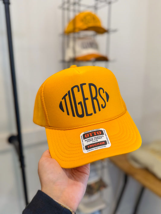 Tigers Football Gold Foam Trucker Hat