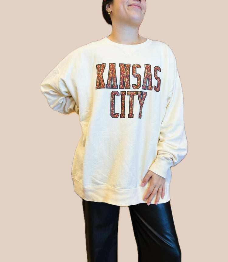 Kansas City Stars Washed Crewneck
