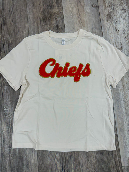 Natural Chiefs Patch Women's Tee