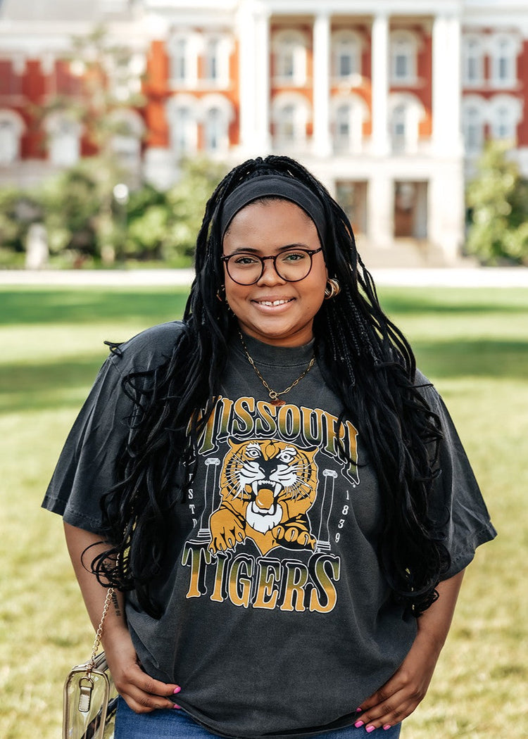 Missouri Tigers Vintage Tee | Charcoal Shadow