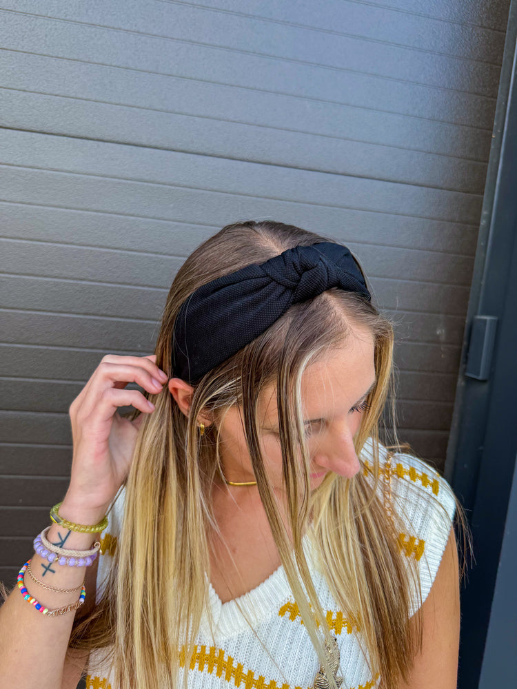 Black Knot Headband
