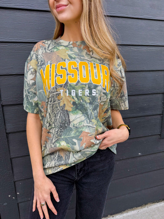 Gold + Bold Missouri Tigers Camo T-Shirt