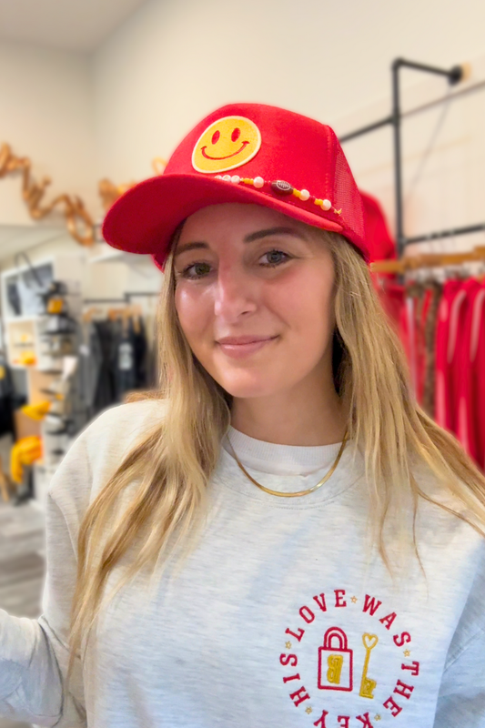 87 Love Was the Key Embroidered Sweatshirt