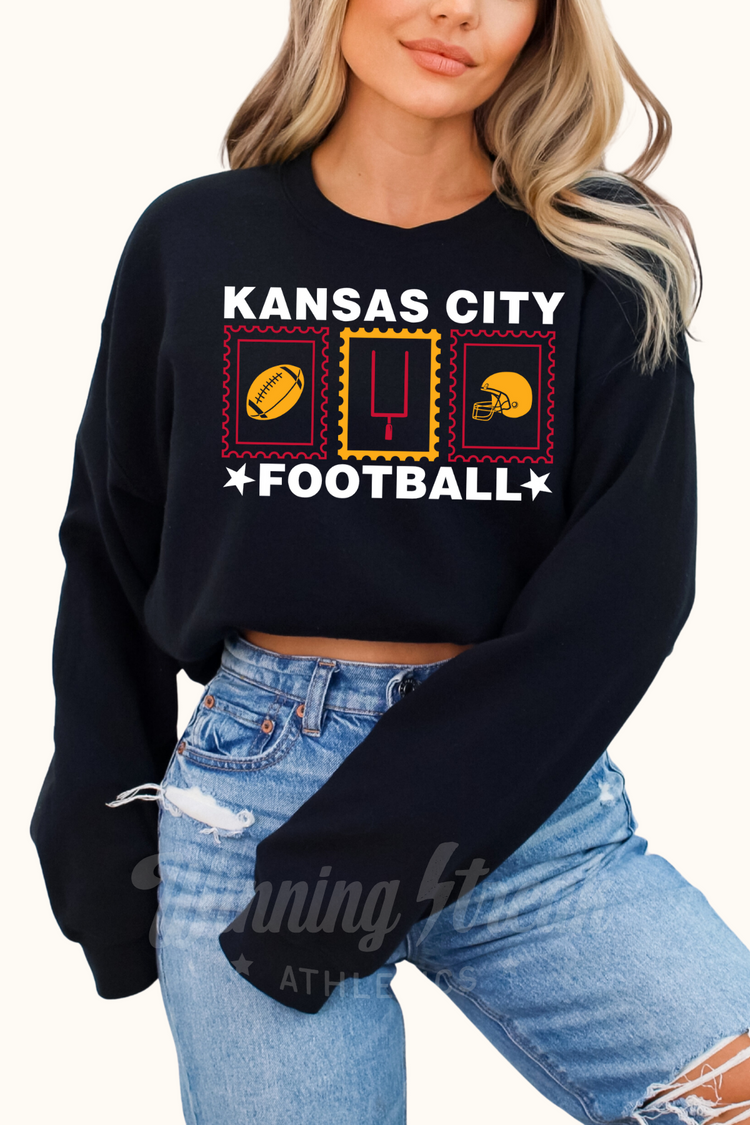 Kansas City Football Team Color Stamps | Tee or Sweatshirt