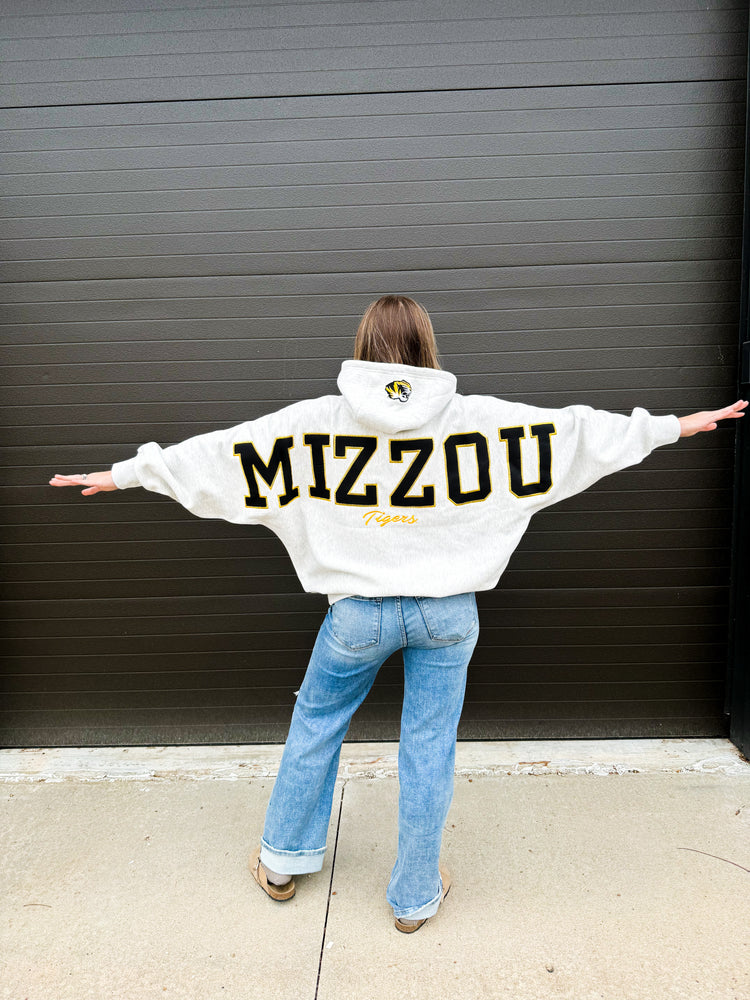 Mizzou Applique Embroidered Oversized Hoodie